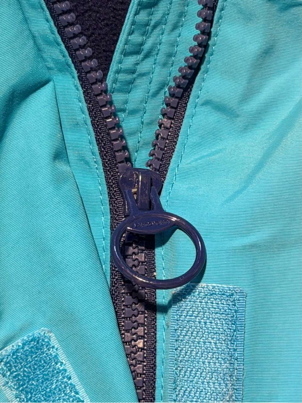 Lands' End Women's Aqua Blue Hooded Ski Jacket - Picture 4 of 10